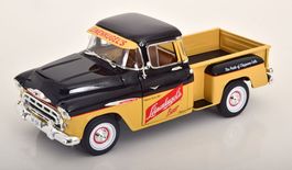 CHEVROLET 3100 STEPSIDE PICKUP 1957 GOLD 1:18 AUTOWORLD