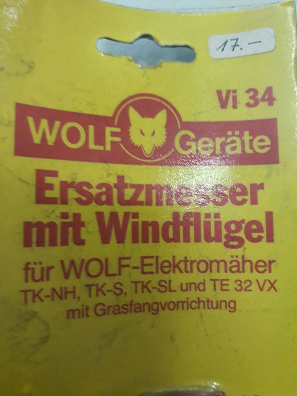 Messer: Messer zu Wolf Rasenmäher – Neu (gemäss Beschreibung) aus Niederglatt ZH von Hinti50 1