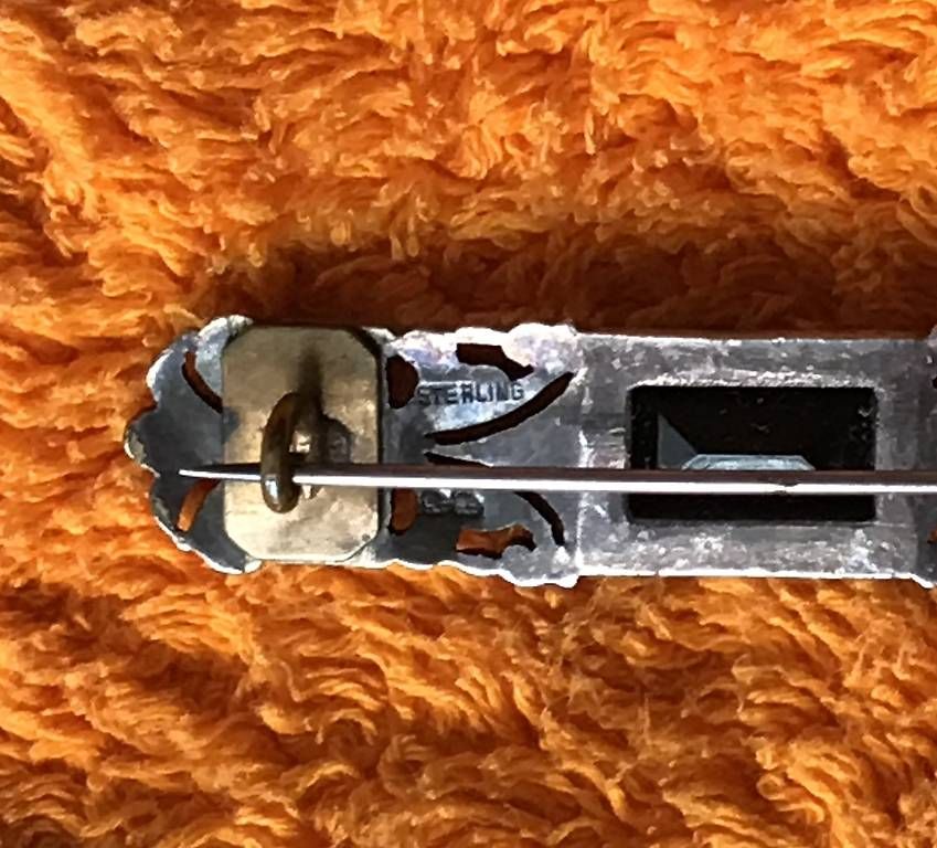 Spille & Fermagli: Broche ancienne avec onyx – Usato da Estavayer-le-Lac venduto da mar_2s6b 4