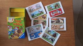 Puzzle, Tiere und ihre Kinder