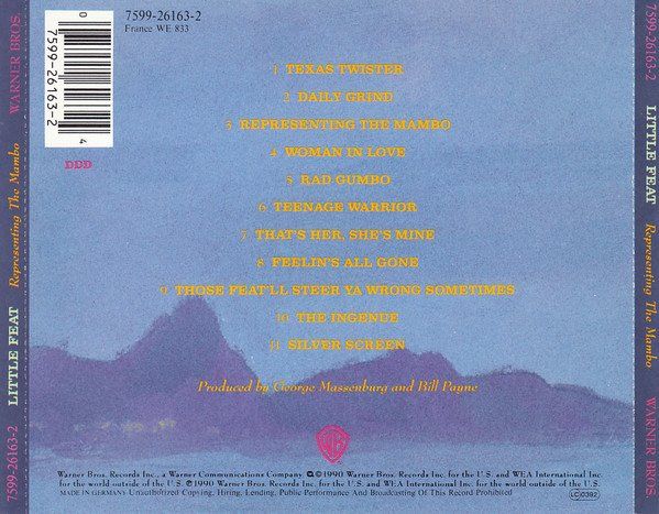 CD: CD Little Feat - Representing the mambo (1990) – Usato da Möriken AG venduto da mineralia 1