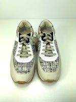 SANTONI Sneaker Luxus Damen Gr. 37.5  Beige Leder Italy