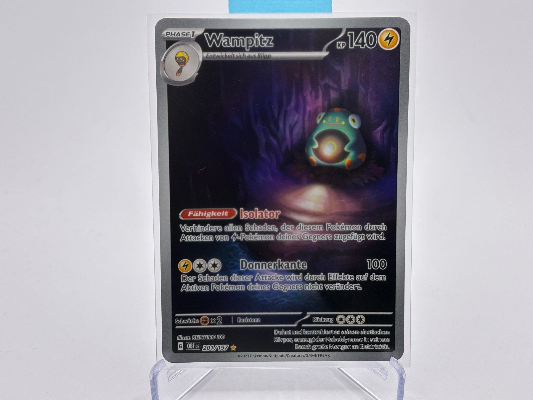 Pokémon Carte collezionabili: Obsidianflammen - Wampitz  (OBF 201) - DE – Nuovo (secondo la descrizione) da Allschwil venduto da Bullach