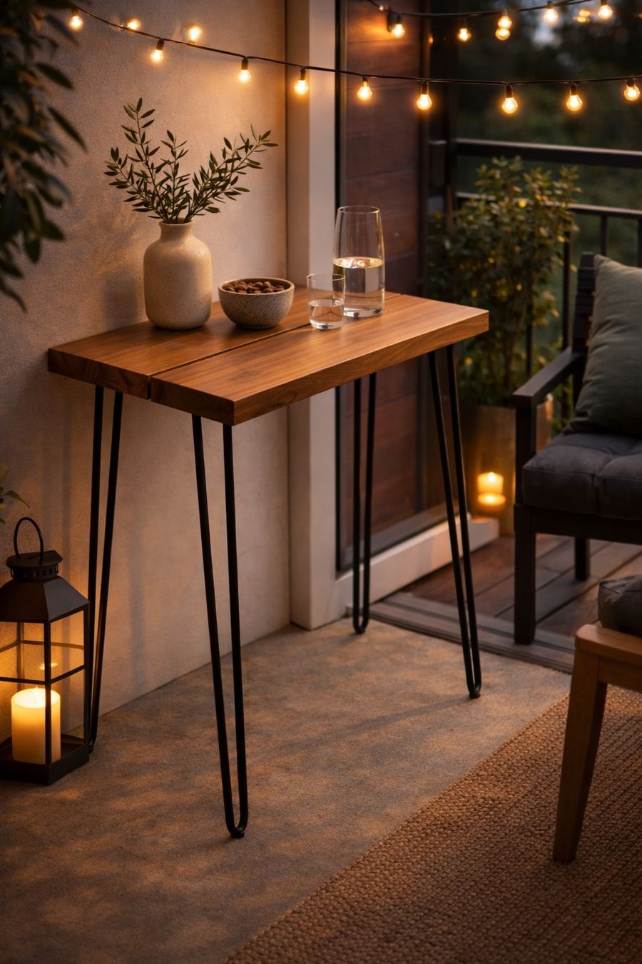 Tische: TCHIBO Garten Konsolentisch Beistelltisch Metall / Holz – Neu (gemäss Beschreibung) aus Rotkreuz von beltraum 7