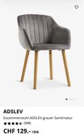 Esszimmerstühle grau Samt/Holz 🛋️ Neuwertig