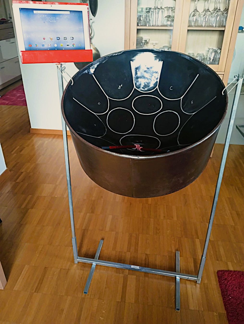 Musikinstrumente: Steeldrum "Single Alto" mit Ständer guter Zustand – Gebraucht aus Weisslingen von Dmusikus 1