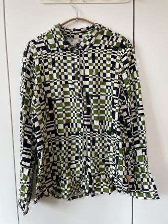 Thinking Mu Bluse, Gr L, kariert, super Zustand, Ecovero