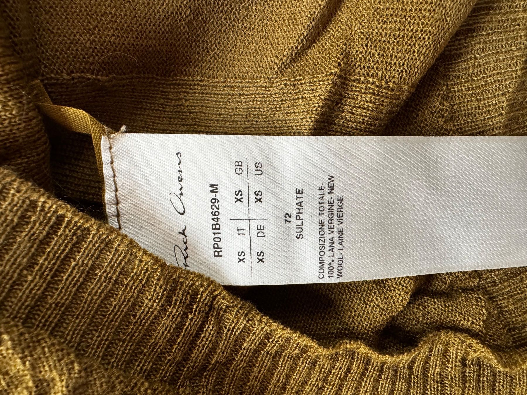Rick Owens Maglioni & Felpe: Rick Owens Pullover xs Khaki – Nuovo (secondo la descrizione) da Brugg AG venduto da Simone28 2
