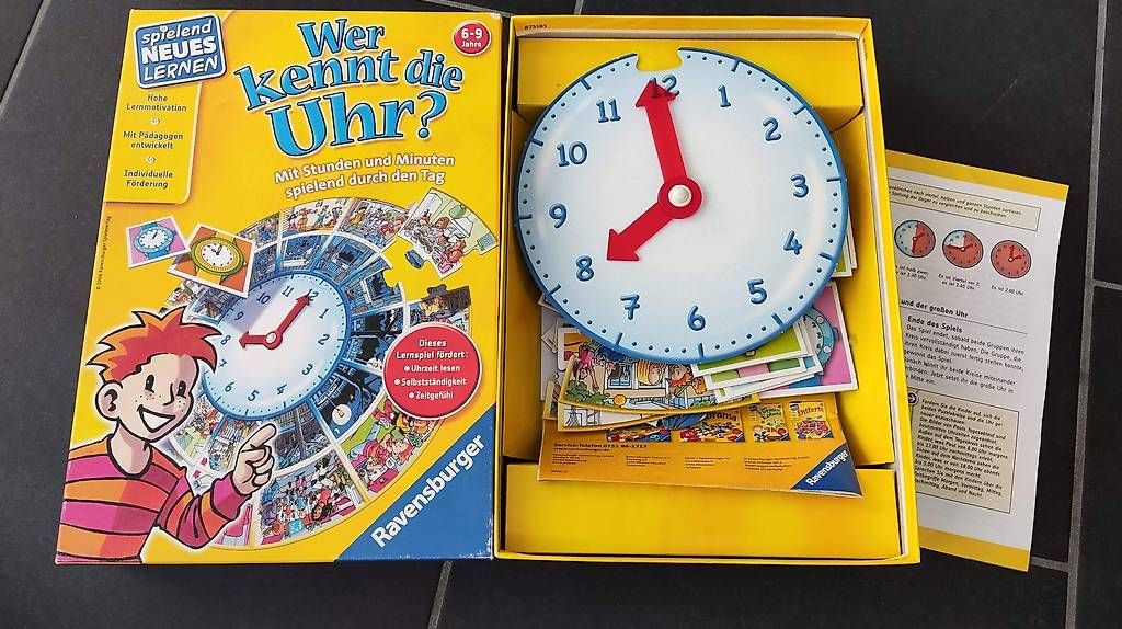Ravensburger Giochi: Ravensburger Spiel "Wer kennt die Uhr?" – Usato da Bassersdorf venduto da zoooropa
