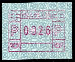 ATM 7AIIIx d Wertfehldruck 26 Rp. Wertstufe 0026 **