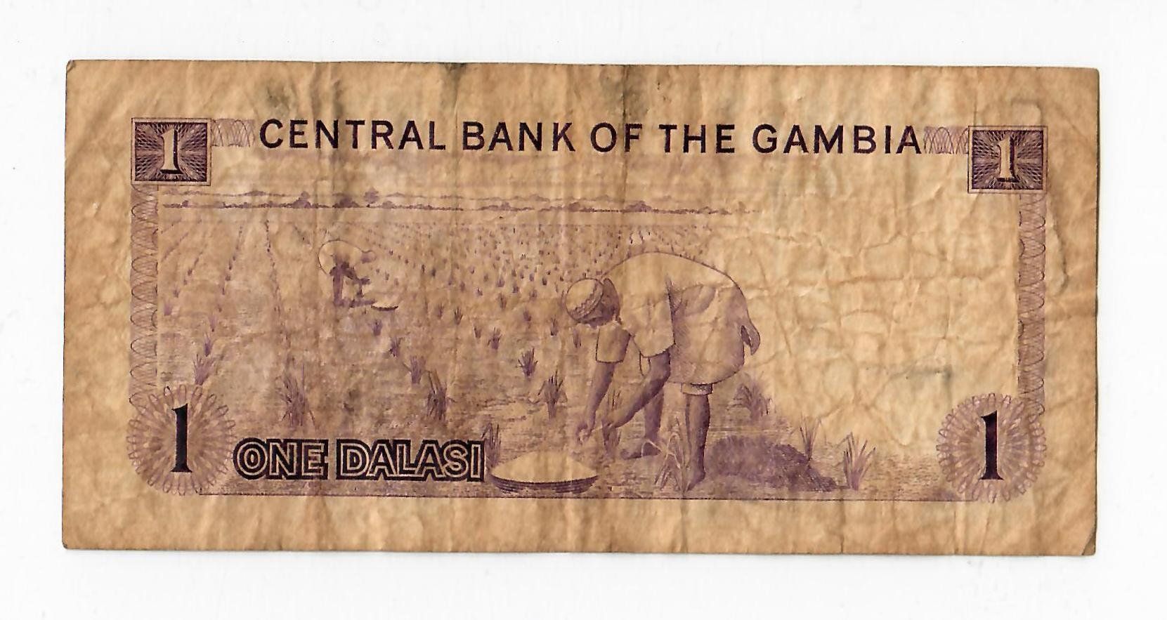 Banconote: Banknote Gambia, 1 Dalasi – Usato da Landquart venduto da balboajimmy 1