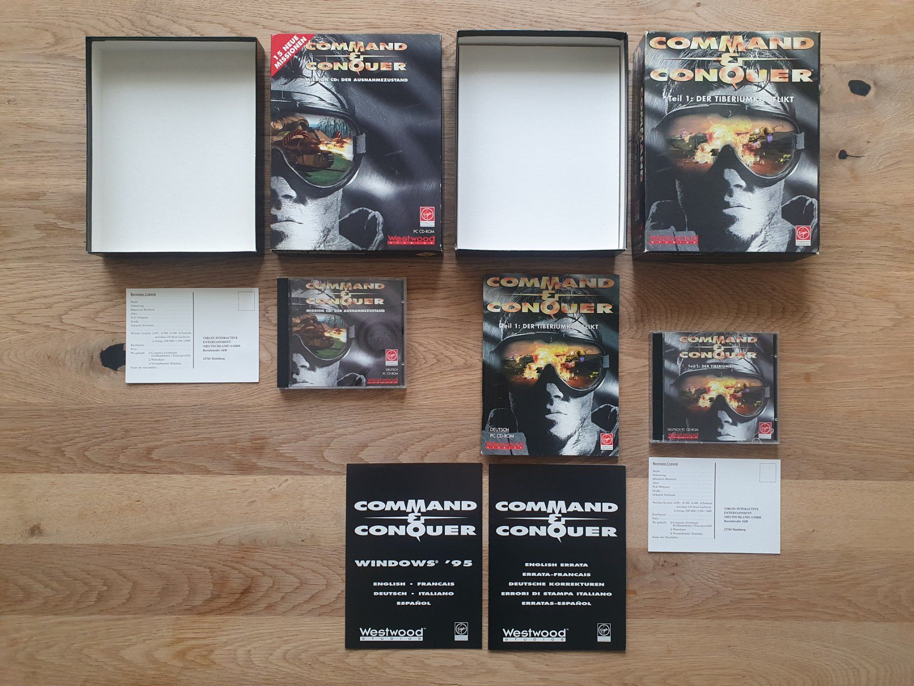 Giochi: PC Game Command & Conquer + Add-On (1995/96) Big Box Bundle – Usato da Greifensee venduto da perfectioN88 5