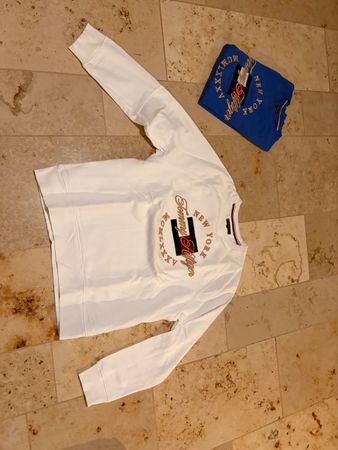 Tommy Hilfiger Pullover blau/weiss Grösse XXL