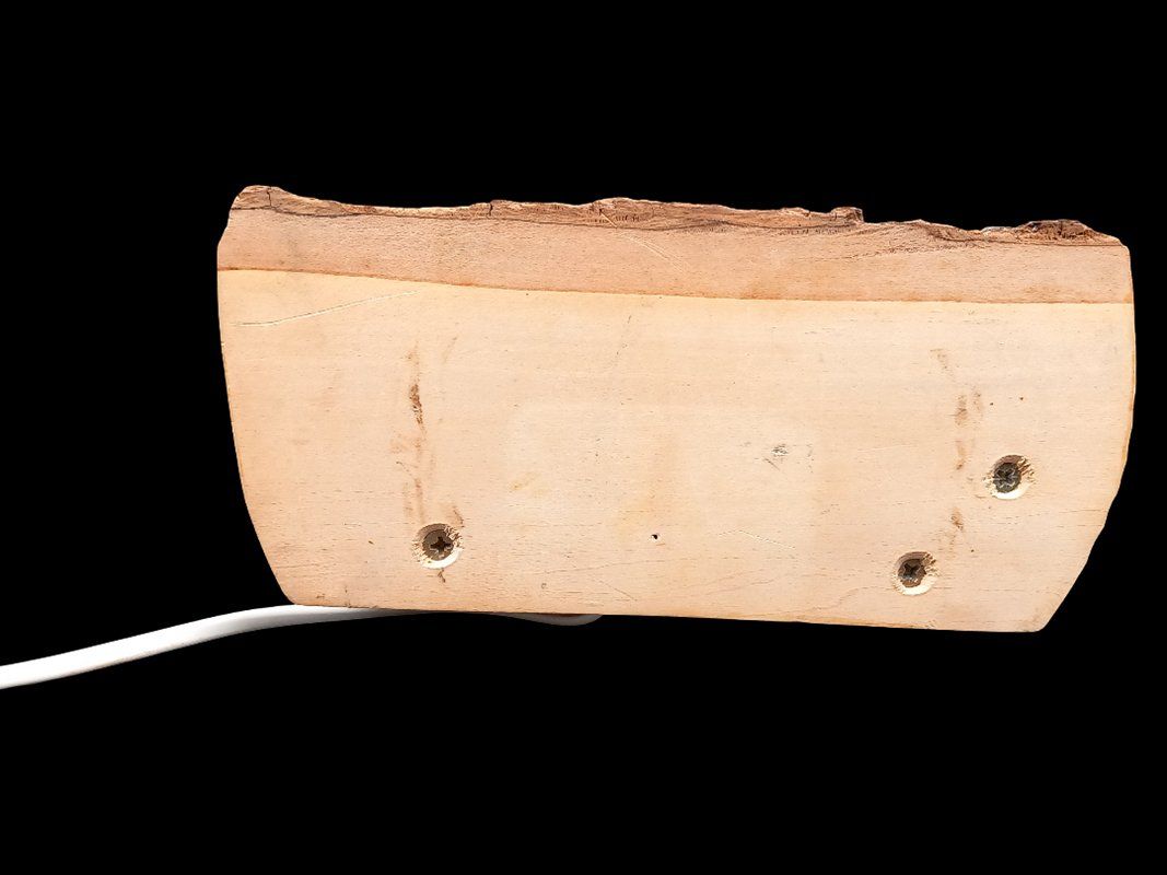 Lampen: Holzlampe mit Kristall – Gebraucht aus Hünenberg von Restwert_Zug 8