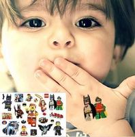 Tatouage temporaire Lego Superhero