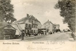 Verrières   VD   -   Frontière-Suisse       en 1902