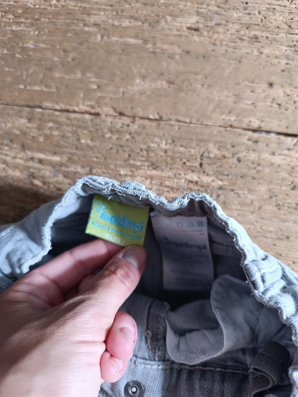 Pantaloni: Impidimpi Jeans Denim grau 86/92 Junge – Usato da Malans GR venduto da maassl 1