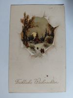 Alte Weihnachtskarte, um 1913, nostalgisch, Rarität