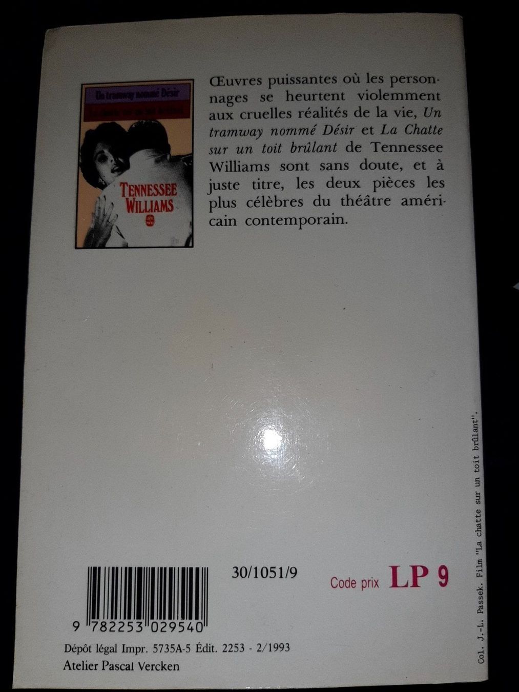 Libri: 1 livre 2 romans tennessee williams – Usato da Le locle venduto da juliensaran 2