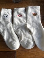 3x Kuschelsocken - flauschig weich-Wohlfühlen- Zeit für Dich