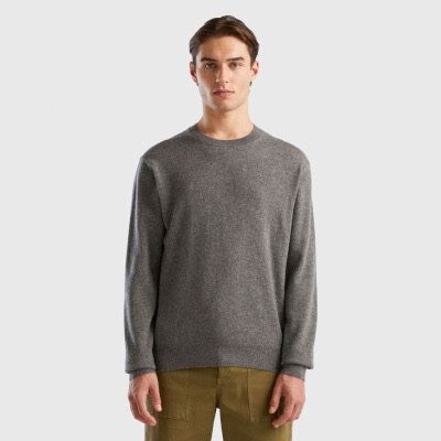 Benetton Maglioni & Felpe: Benetton Pullover - Grau - 100% Kaschmir - NEU – Nuovo e nell'imballaggio originale da Baden venduto da Gigelitante 3