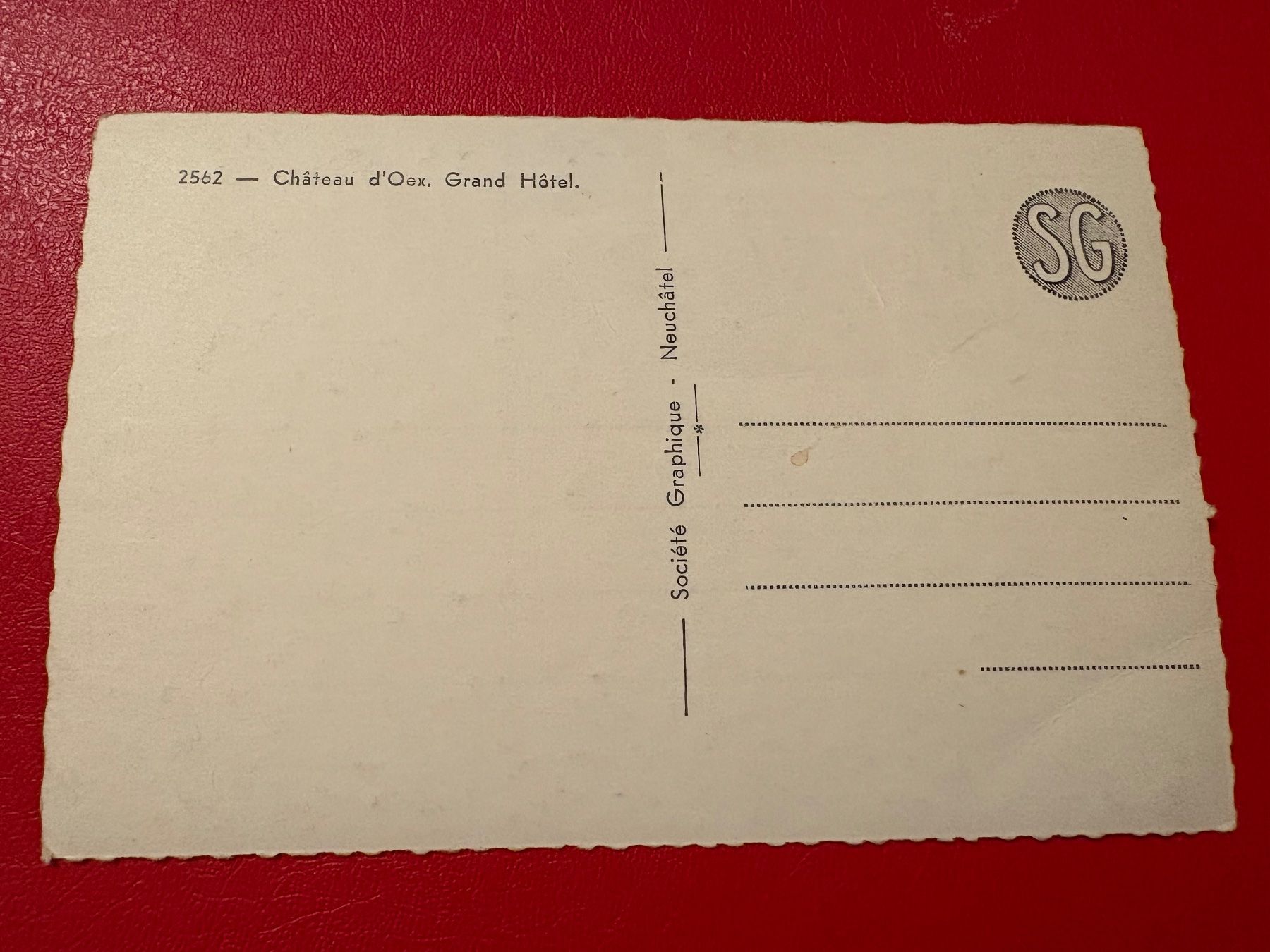 Cartoline postali: Château d'Oex // Grand Hôtel – Usato da St-Légier-Chiésaz venduto da Theo006 1