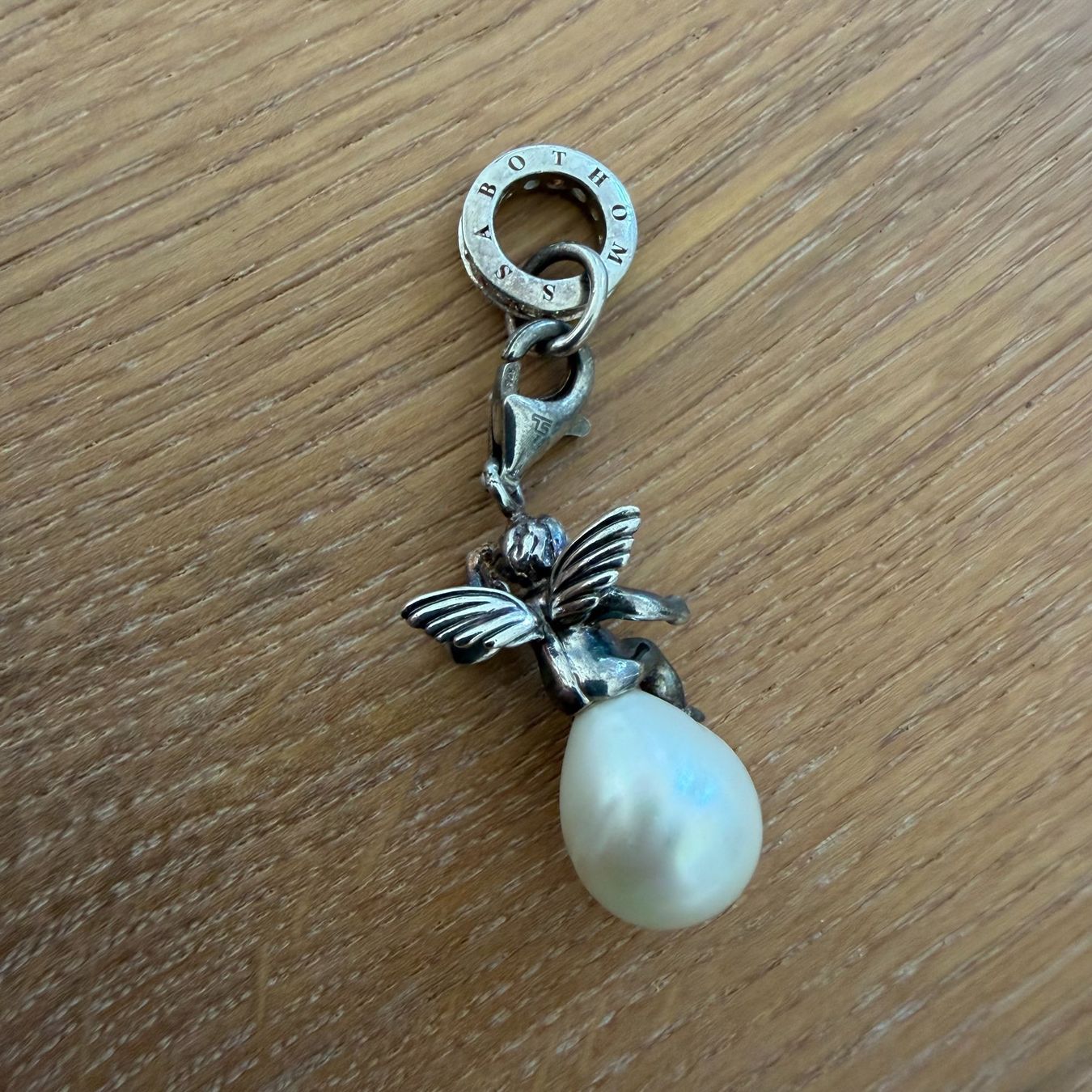 Thomas Sabo Ciondoli: Thomas Sabo Charm Engel Perle Silber guter Zustand – Usato da Walde AG venduto da Flumsi66 1
