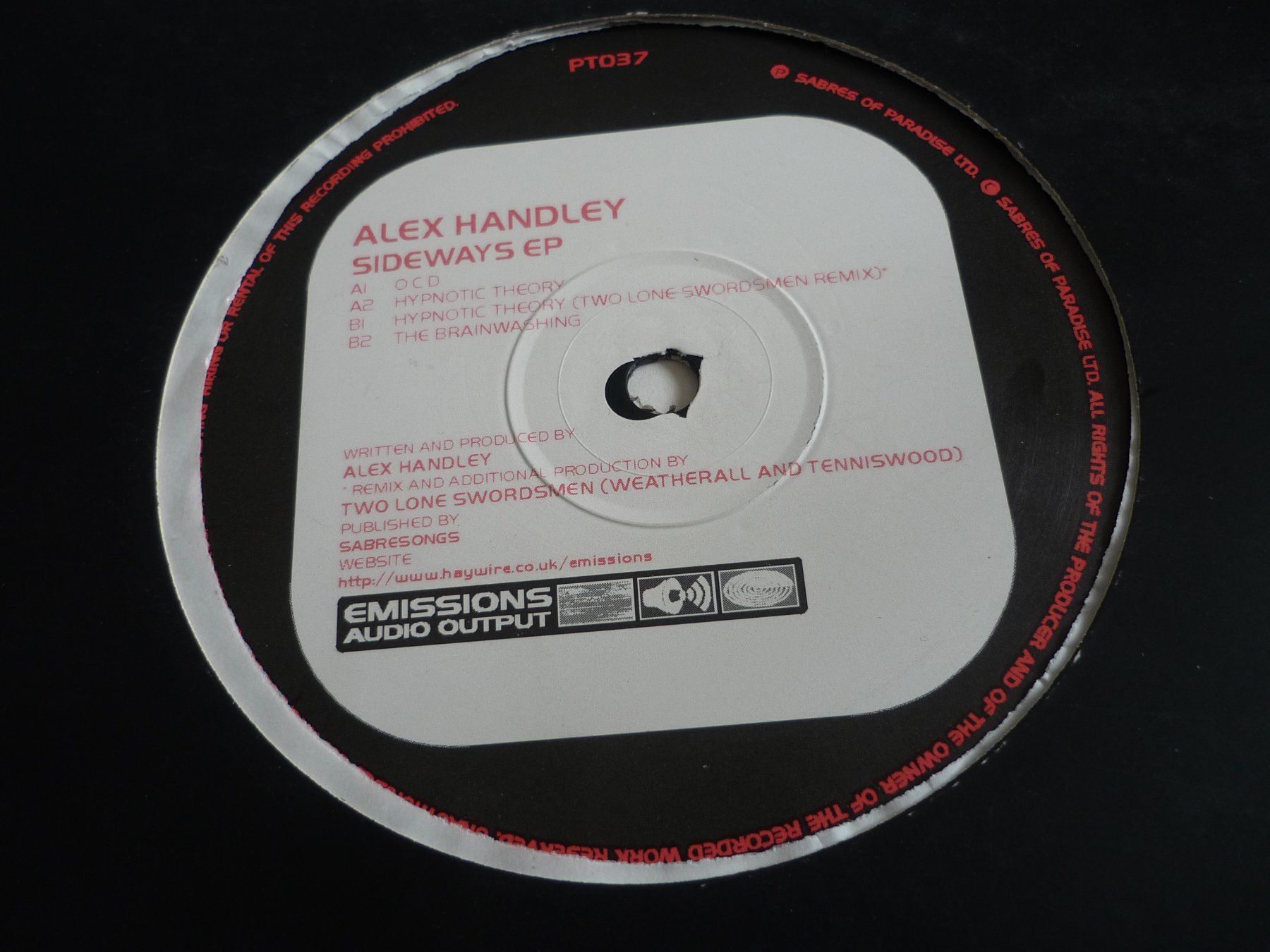 Schallplatten: Rare Techno Vinyl - Emissions Audio Output - Alex Handley – Gebraucht aus Beringen von Flatretriever 1