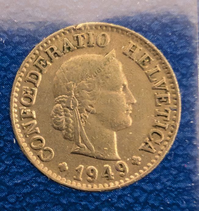 Tutti le monete: 10 Rappen 1949 – Usato da Arch venduto da coinsandmore