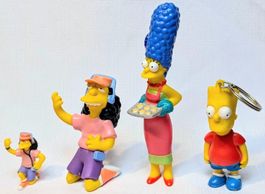 4x The Simpsons / Die Simpsons Sammelfiguren