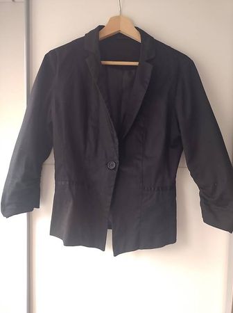 Kurzer schwarzer Damenblazer, Grösse L, Marke Zebra