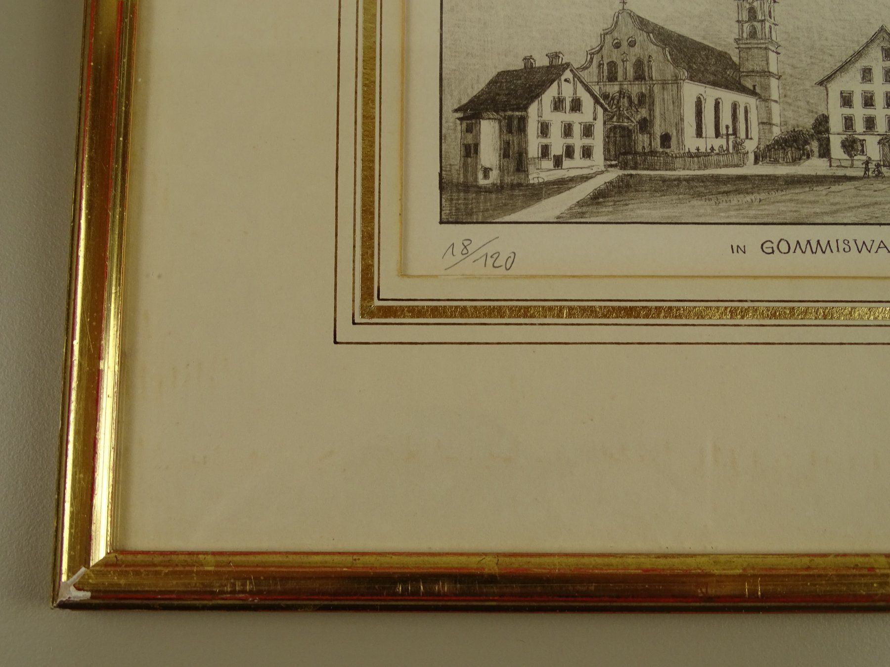 Incisioni: GOMMISWALD, LITHOGRAPHIE VON PAUL WYSS – Usato da Grüningen venduto da Kartensammler 6