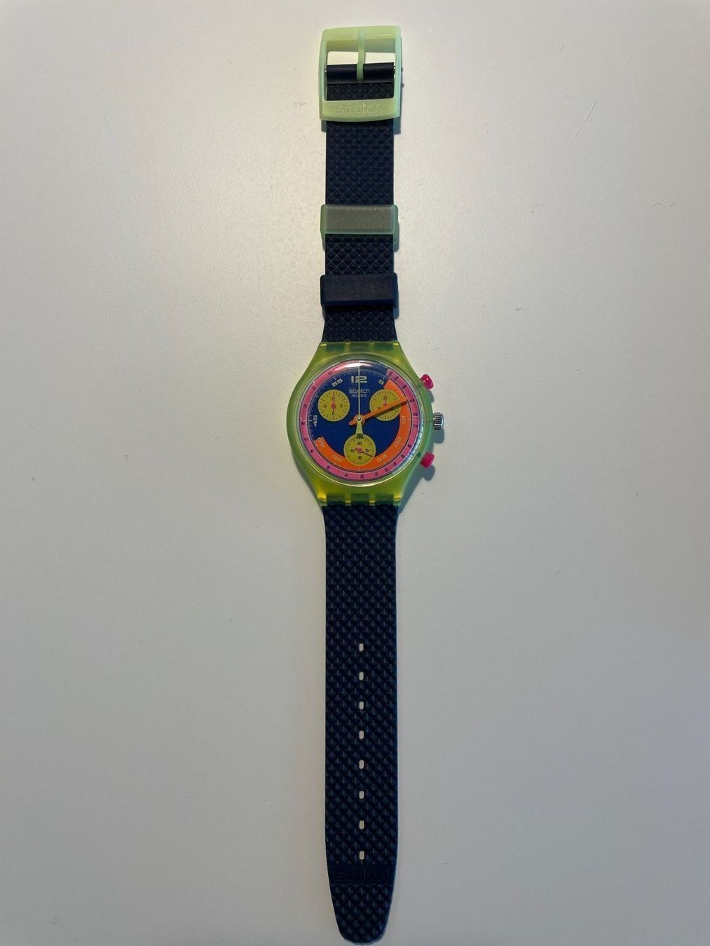 ヴィンテージSwatch 1992 grand prix SCJ101　未使用 Neu Swatch Chrono GRAND PRIX 1992/SCJ101 (Neuf avec emballage d