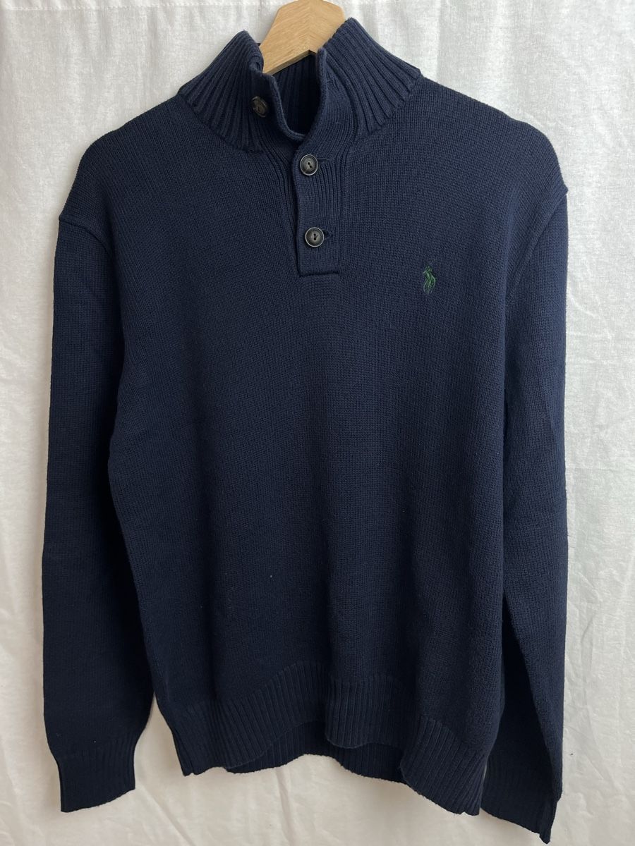 Ralph Lauren Pullover & Sweatshirts: Pull Ralph Lauren bleu marine taille M  – Neu (gemäss Beschreibung) aus Les Avanchets von lunedeneige.shop