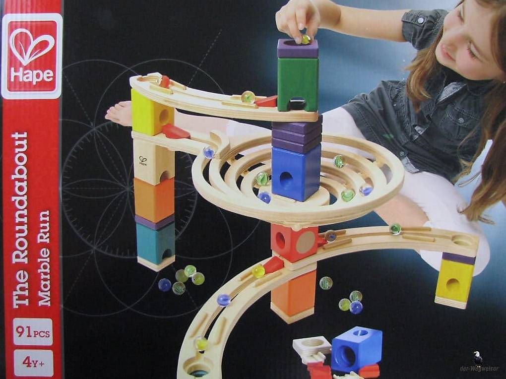 Hape Giocattoli: Hape Kugelbahn The Roundabout 91-teilig – Nuovo e nell'imballaggio originale da Birsfelden venduto da der-Wegweiser 4