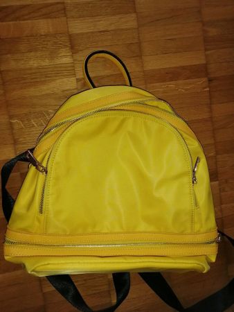 Damen Rucksack Sonnengelb / schwarz