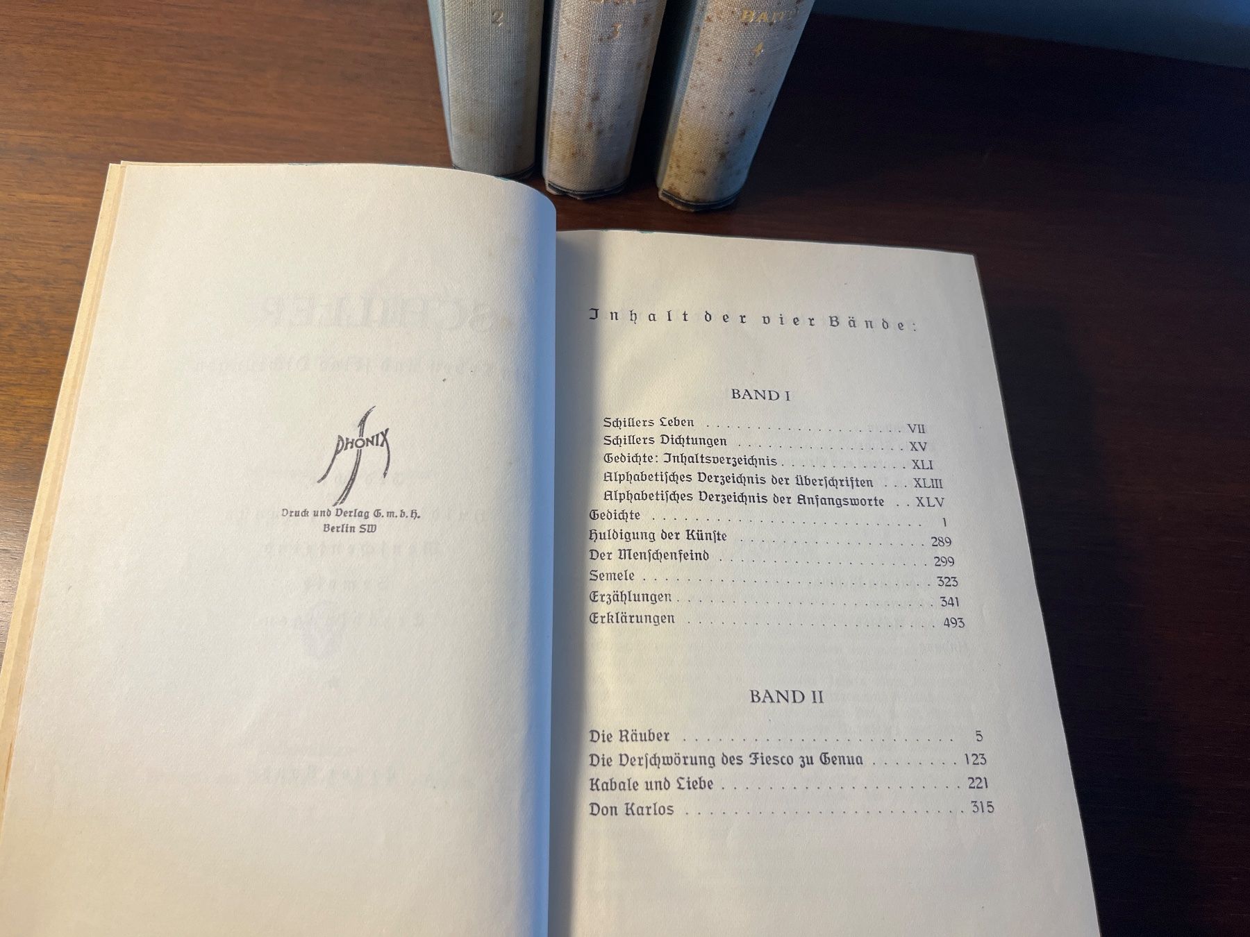 Bücher: Buch - Schiller, Band 1-4, 1924 – Gebraucht aus Luzern von Jiggy_8898 6