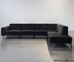 Modernes Ecksofa dunkel grau