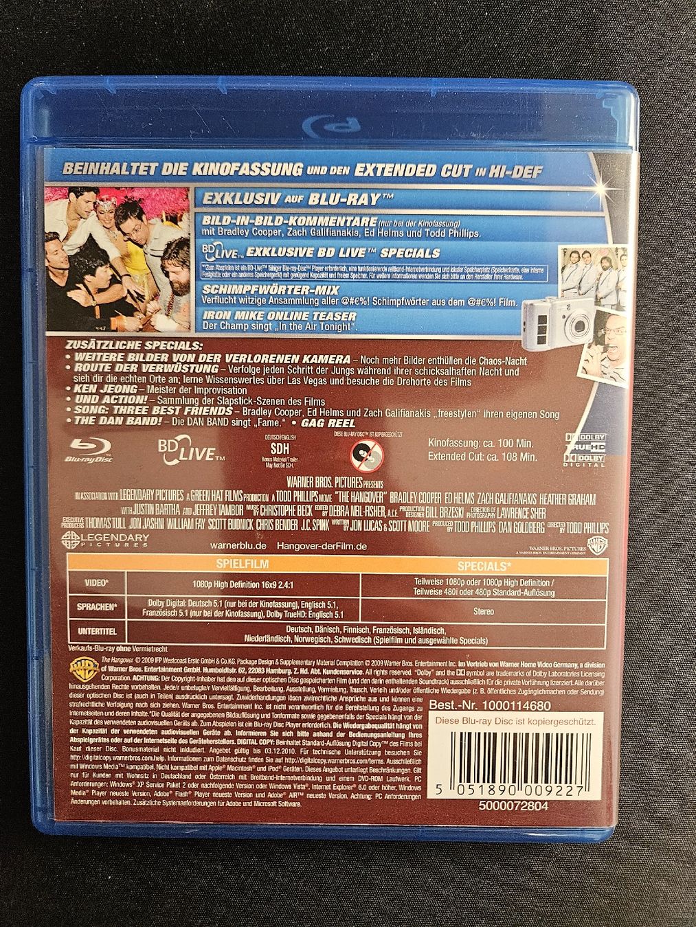 Tutti i DVDs: Hangover Blu-ray Extended Cut – Usato da Lenzburg venduto da fischerus 1