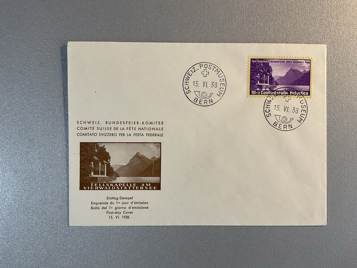 Tutti i francobolli: Tellskapelle FDC – Usato da Steinhausen venduto da Leo.1957