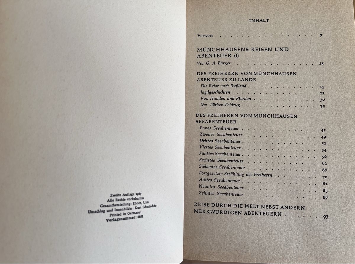 Bücher: Münchhausen - Boje-Buch - Kinderbuch – Gebraucht aus Aarau von PPhof96 1