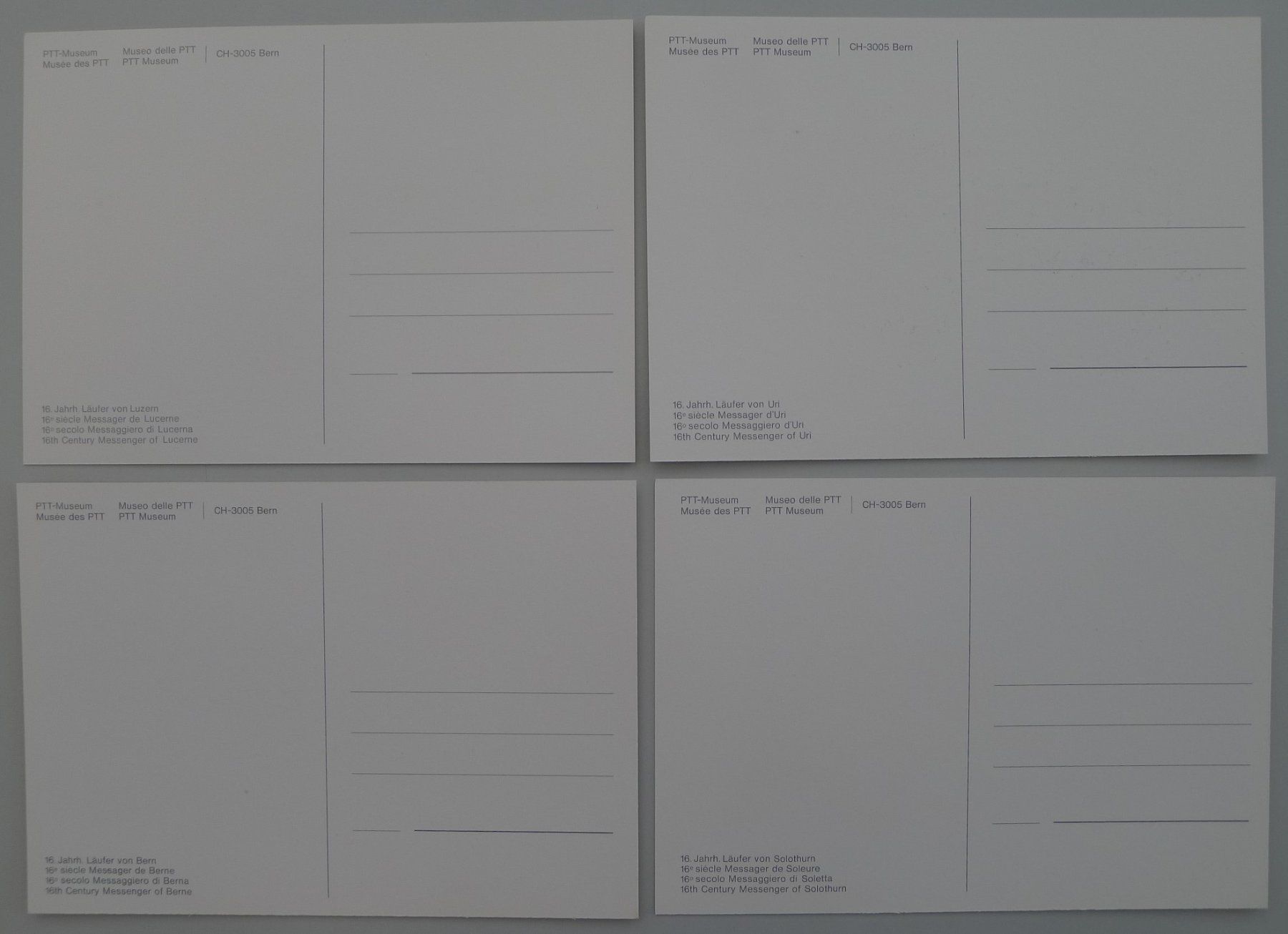Tous les timbres: Ansichtskartenset "Die Standesläufer der 13 alten Orte" – D'occasion à Sursee par Luzernerraute 8