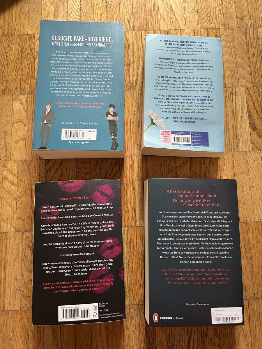 Libri: 4 Liebesromane – Nuovo (secondo la descrizione) da Zürich venduto da gwe_2byy 1
