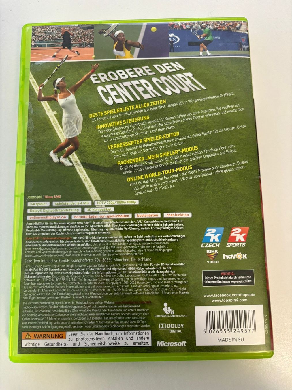 Giochi: Top Spin 4 (XBOX 360) – Usato da Herisau venduto da Seyashop1 3