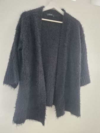 Vila Strickjacke, Cardigan, Gr. M, Schwarz, Kuschelig!