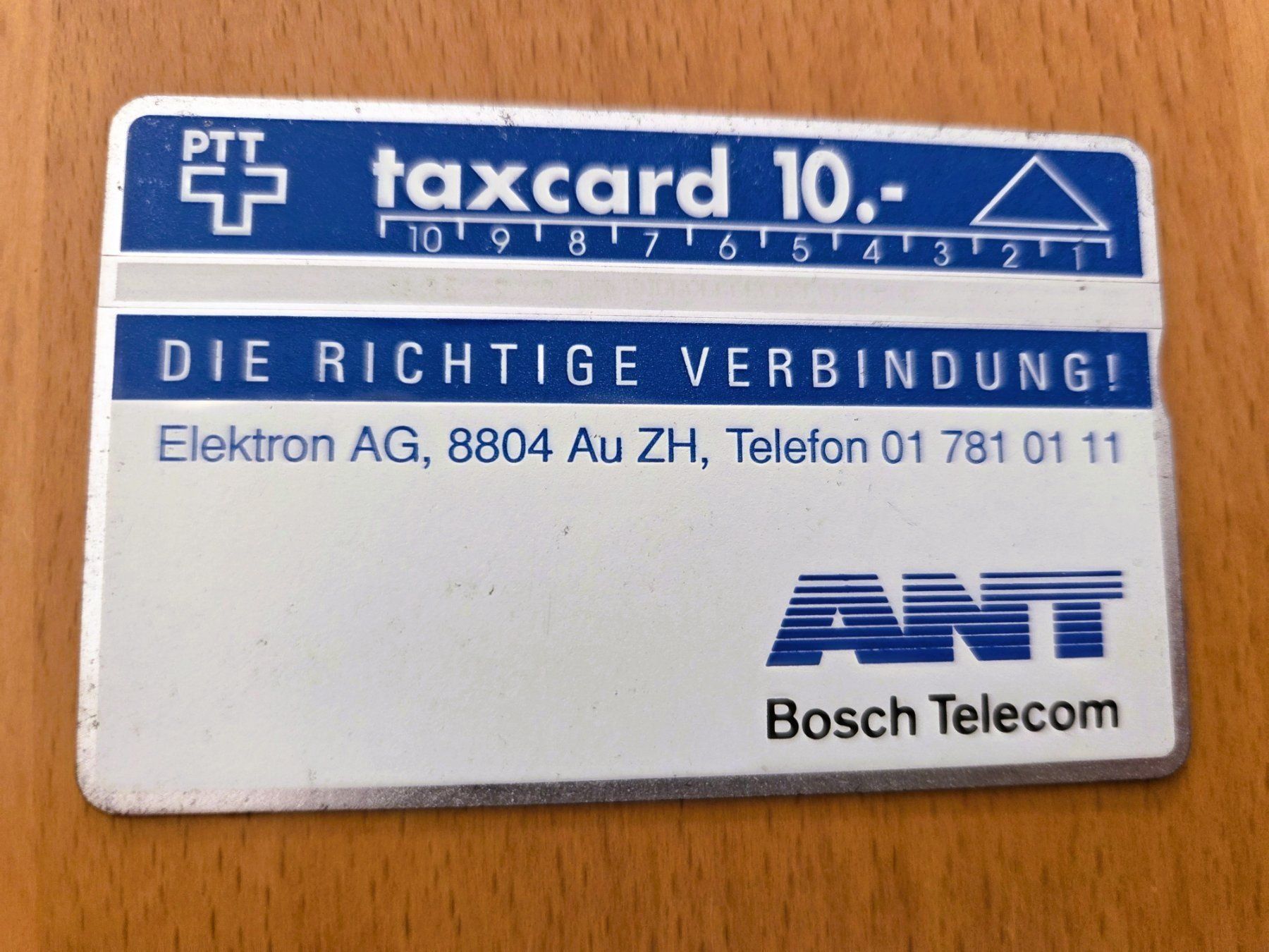 Schede telefoniche: TAXCARD - SCHWEIZ - 105F00887 – Usato da Brüttisellen venduto da Nighttrain