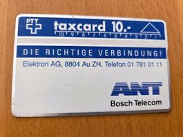 TAXCARD - SCHWEIZ - 105F00887