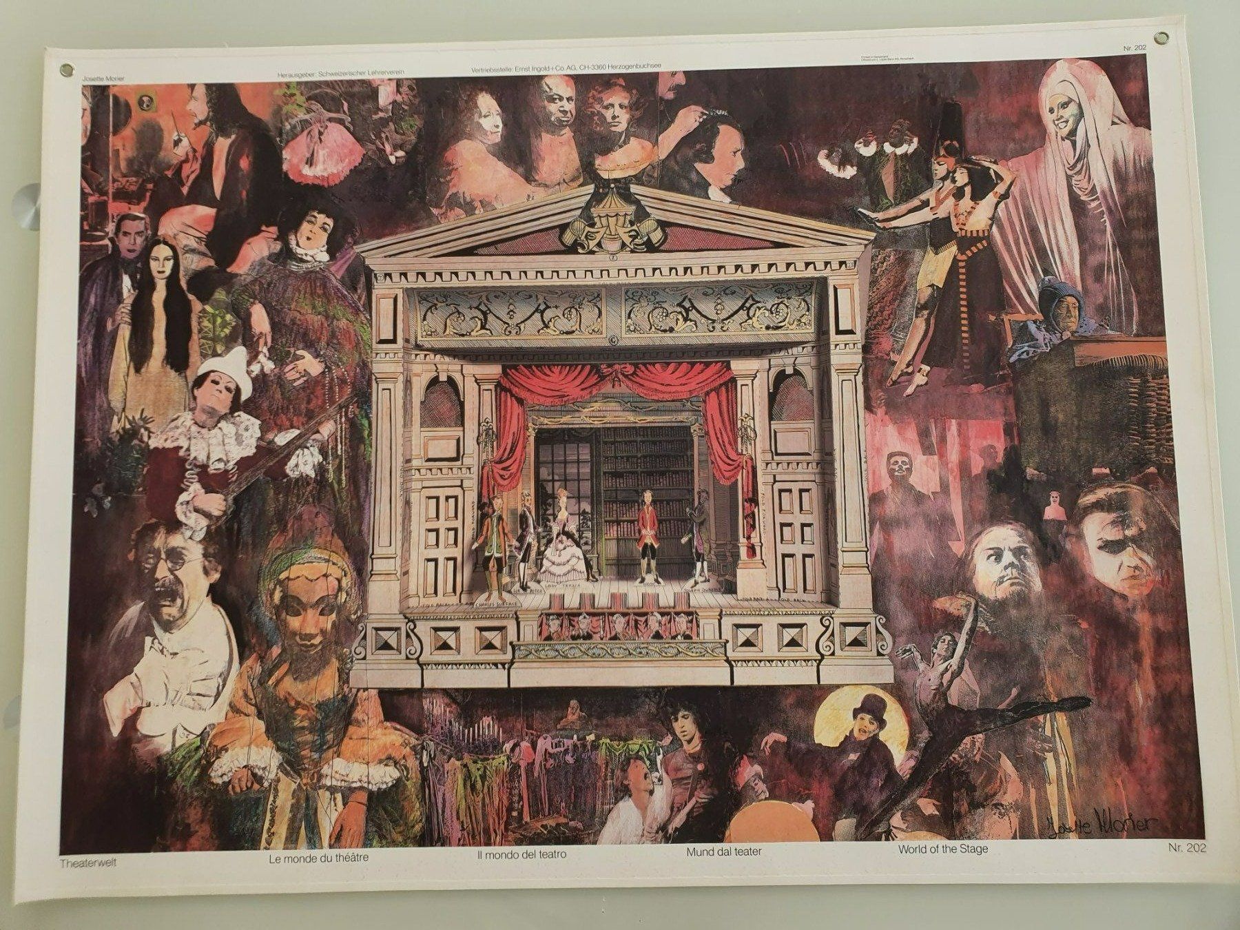 Posters & Illustrations: Schulwandbild Nr. 202 Theaterwelt – D'occasion à Fribourg par YannDuc