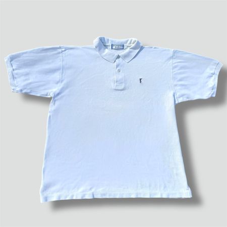 Yves Saint Laurent vintage white poloshirt retro 90s t-shirt