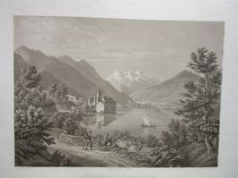 SCHLOSS CHILLON   AQUATINTA